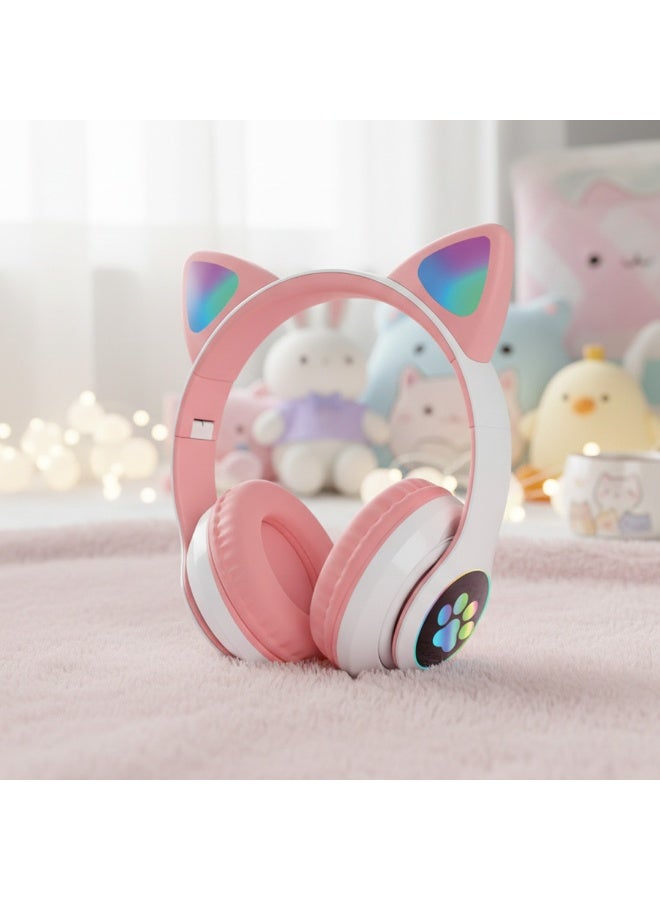 Torima سماعات رأس لاسلكية TORIMA STN-28S باللون الوردي - Image 4